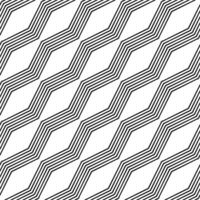 monocromo sin costura angular zigzag línea modelo diseño vector