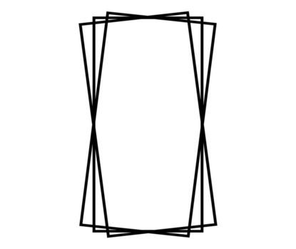 Square frame. Geometric abstract square element. Vector illustration