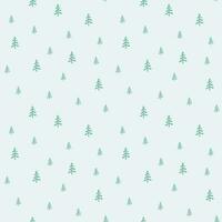 Christmas tree pattern simple style vector image