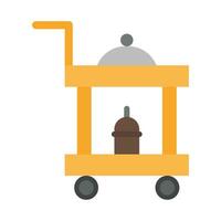 Food Trolley Vector Flat Icon For Personal And Commercial Use.