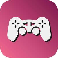 Gamepad Vector Glyph Gradient Background Icon For Personal And Commercial Use.