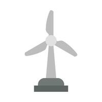 viento turbina vector plano icono para personal y comercial usar.