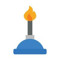 Bunsen Burner Vector Flat Icon For Personal And Commercial Use.