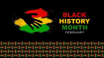 Vector illustration of Black History Month which is celebrated every year in February. Black History Month is an annual observance originating in the United States