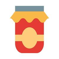 Jam Jar Vector Flat Icon For Personal And Commercial Use.