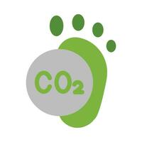 Carbon Footprint Vector Flat Icon For Personal And Commercial Use.