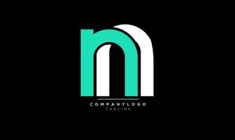 Alphabet letters Initials Monogram logo NN,NN  INITIAL,NN  letter vector