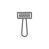 razor icon. sign for mobile concept and web design. outline vector icon. symbol, logo illustration. vector graphics.