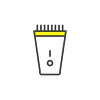 hairclipper icon. sign for mobile concept and web design. outline vector icon. symbol, logo illustration. vector graphics.