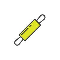 rolling pin icon. sign for mobile concept and web design. outline vector icon. symbol, logo illustration. vector graphics.