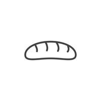 bread icon. sign for mobile concept and web design. outline vector icon. symbol, logo illustration. vector graphics.