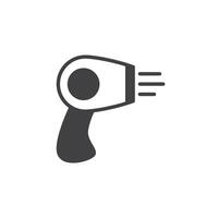 hair dryer icon. sign for mobile concept and web design. outline vector icon. symbol, logo illustration. vector graphics.