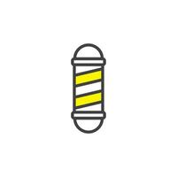 barber pole icon. sign for mobile concept and web design. outline vector icon. symbol, logo illustration. vector graphics.