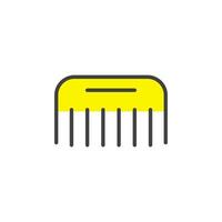 comb icon. sign for mobile concept and web design. outline vector icon. symbol, logo illustration. vector graphics.
