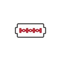 razor blade icon. sign for mobile concept and web design. outline vector icon. symbol, logo illustration. vector graphics.
