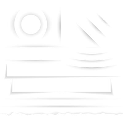 Transparent realistic paper shadow effect set. Web banner. Shade for advertising and promotional message isolated on white background
