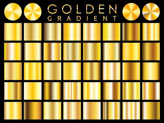 Gold background texture vector icon seamless pattern. Light, realistic, elegant, shiny, metallic and golden gradient illustration. Mesh vector. Design for frame, ribbon, coin, abstract