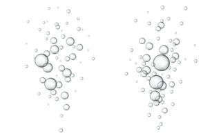 Water bubbles Vector illustration. Abstract Bubbles. White background with bubbles