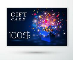 Vector gift vouchers card