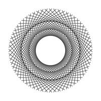 Decorative Radial Circle Pattern background vector