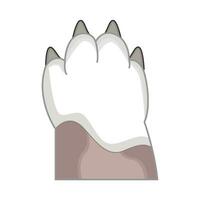 illustration of cat paw vector