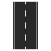 Section of highway with asphalt concrete pavement, automobile road vector