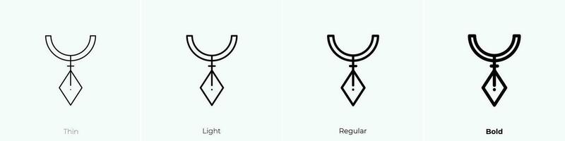 pendant icon. Thin, Light, Regular And Bold style design isolated on white background vector