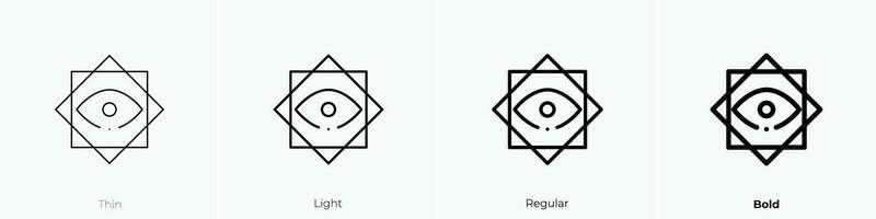 philosophy icon. Thin, Light, Regular And Bold style design isolated on white background vector