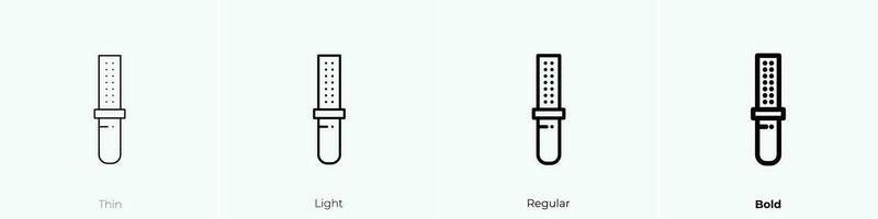 peeler icon. Thin, Light, Regular And Bold style design isolated on white background vector