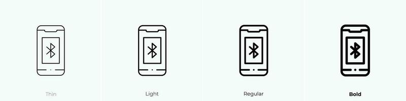 phone icon. Thin, Light, Regular And Bold style design isolated on white background vector