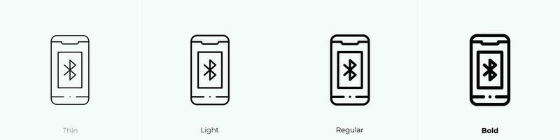 phone icon. Thin, Light, Regular And Bold style design isolated on white background vector