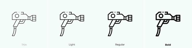 pneumatic icon. Thin, Light, Regular And Bold style design isolated on white background vector