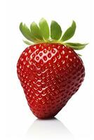 AI generated Strawberry isolated on white background. AI Generated. photo