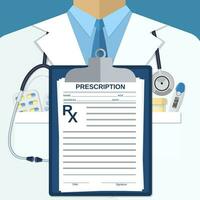 Background of white doctors suit vector