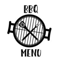 grill menu symbol vector