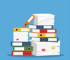 Stack of papers vector