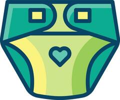 diaper pants illustration design, art and creativity vector