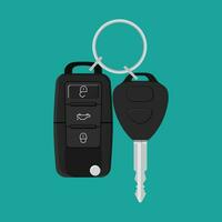 Car Key and of the alarm system. vector