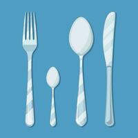 plate knife and fork vector