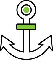 iron anchor illustration design, art and creativity vector