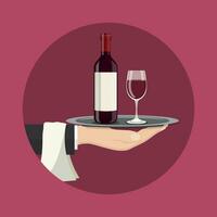 Drinks Service icon vector