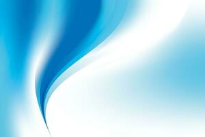 Abstract Blue White Wavy Background vector