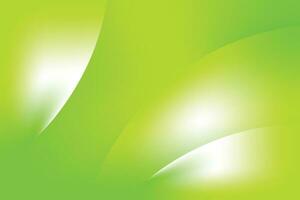 Abstract Green Curvy Background vector