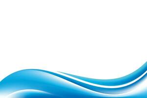 Abstract Smooth Blue Wavy Background vector