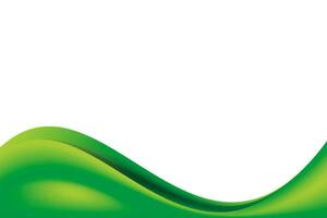 Abstract Smooth Natural Green Wavy Background vector