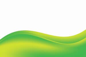 Abstract Smooth Natural Green Wavy Background vector