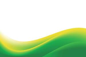 Abstract Smooth Green Yellow Wavy Background vector