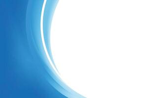 Abstract Smooth Blue Curvy Background vector