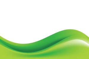 Abstract Smooth Natural Green Wavy Background vector