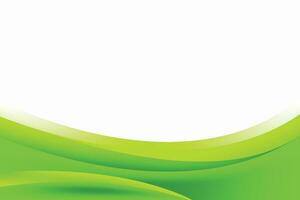 Abstract Smooth Green Curvy Background vector